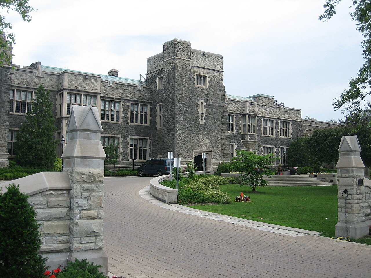 Archival exterior of The Bishop Strachan School in Toronto