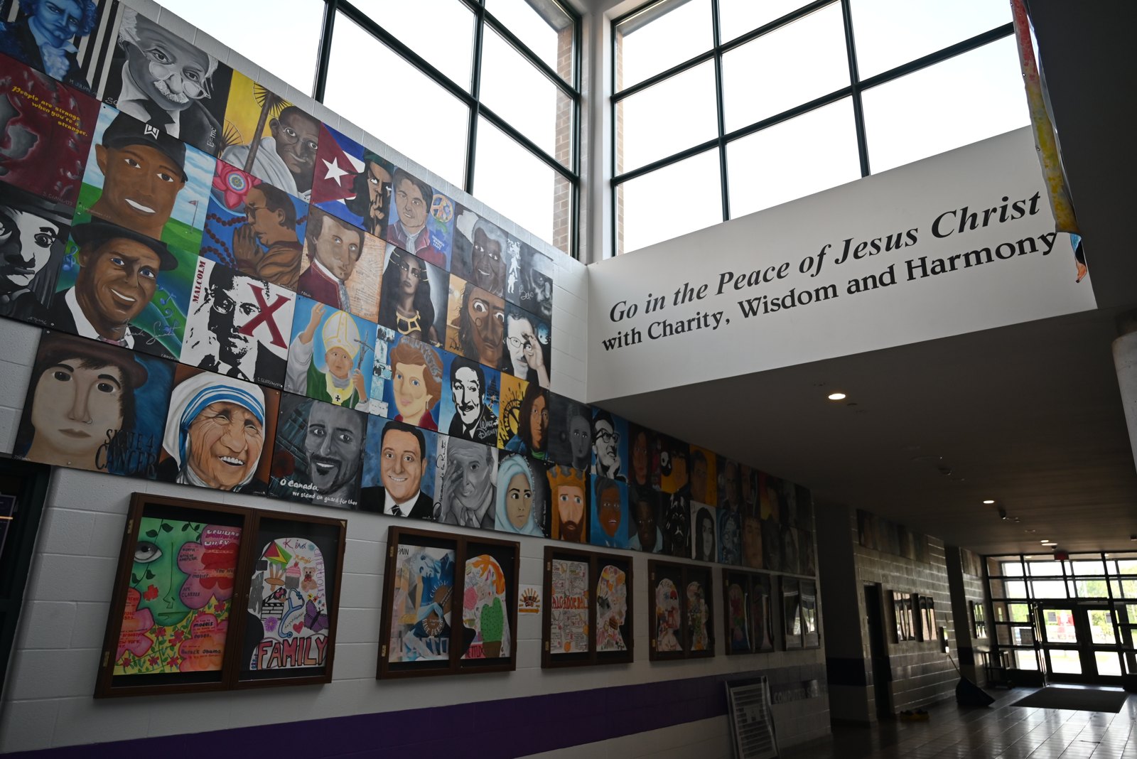 Notre Dame Catholic Secondary School entrance atrium, Ajax