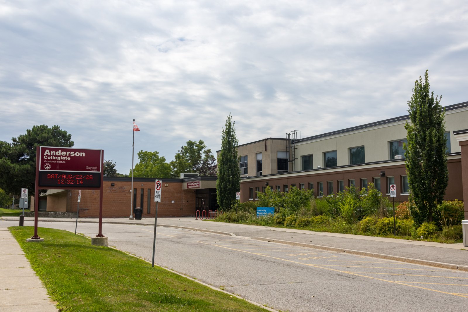 Anderson Collegiate Vocational Institute exterior, Whitby