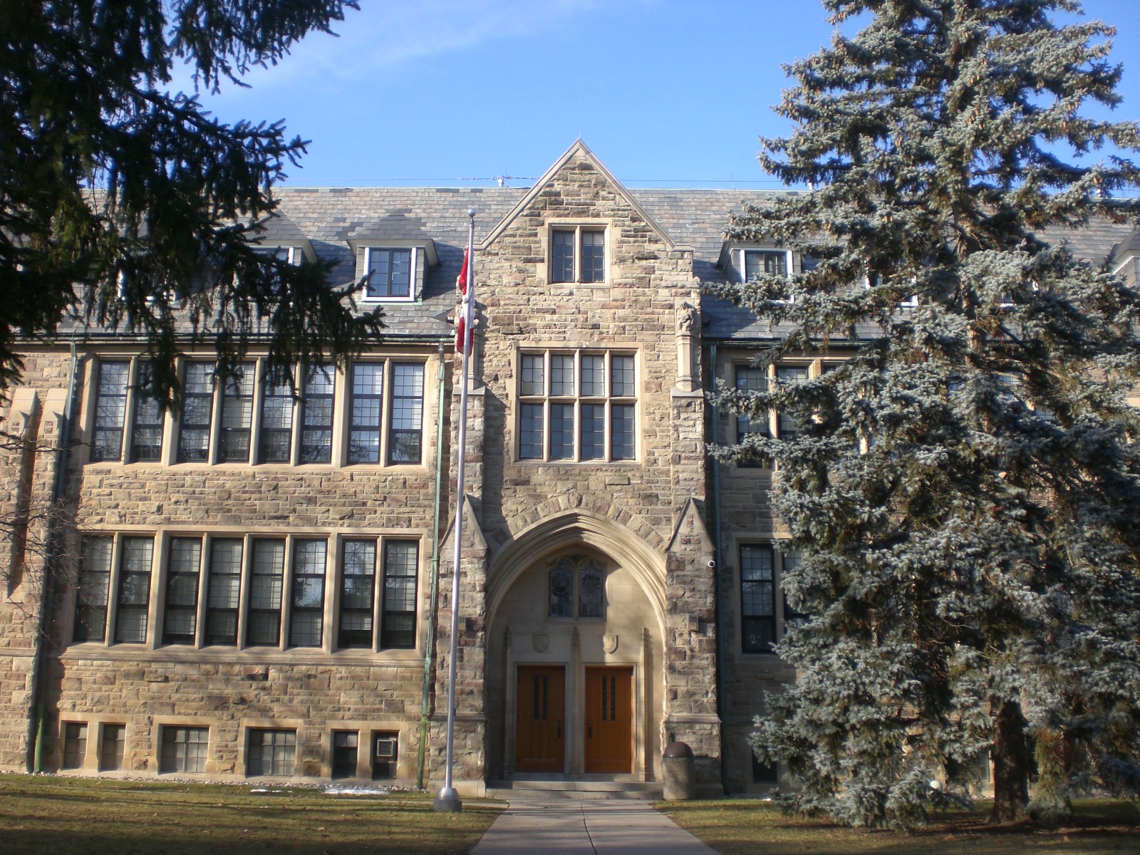 Archival exterior of Loretto Abbey Catholic Secondary School